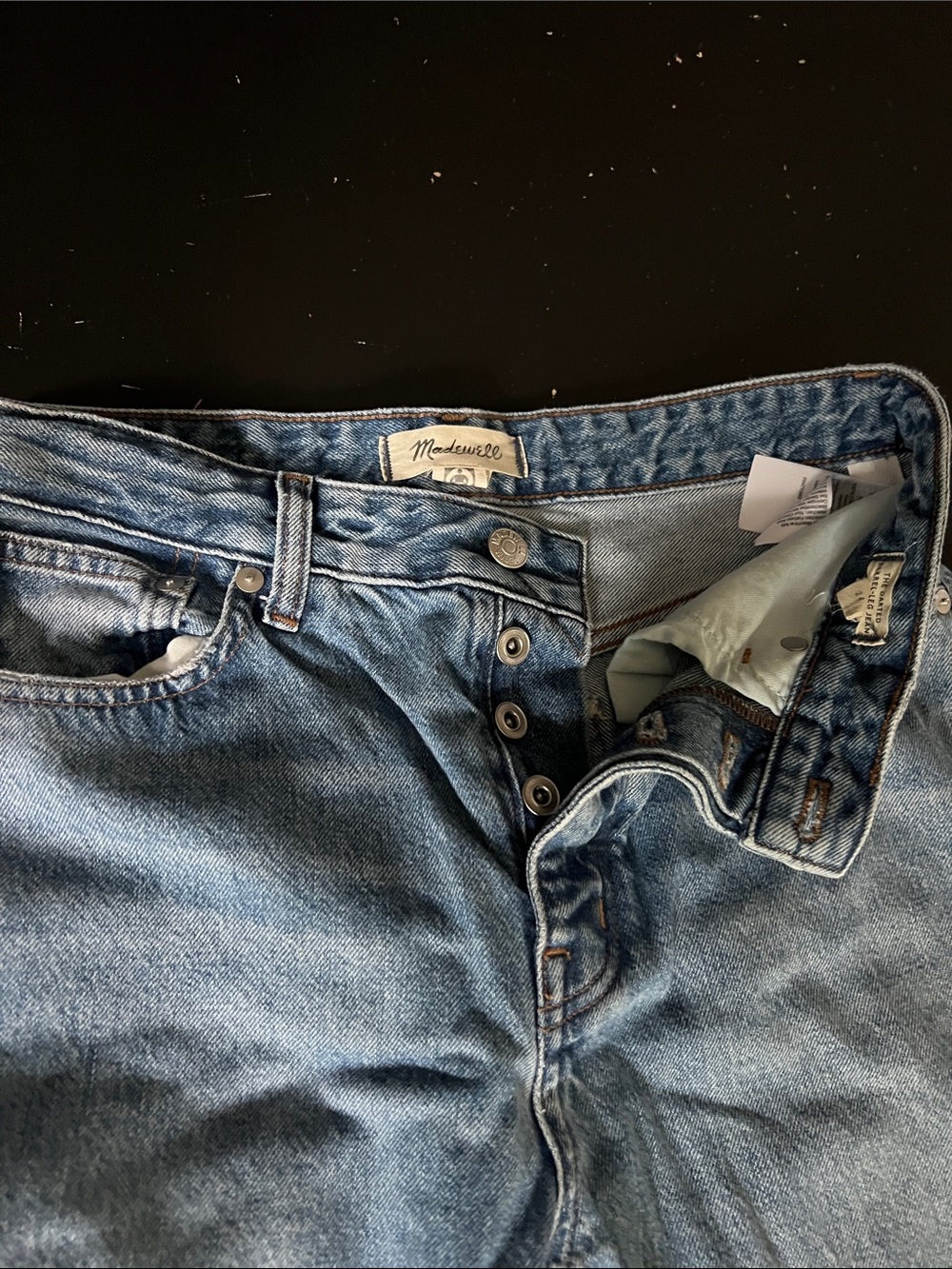 Madewell Vintage Wash Darted Barrel Leg Relaxed Women’s Jeans - Light Blue - Picture 2 of 4